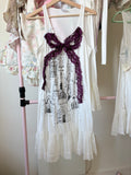 Hand painted cathedral broderie dress